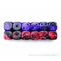 Bescon Raw Unpainted16MM Game Dice with Blank 6th Side, Gemini Two Tone Colors 5 Assorted Colors